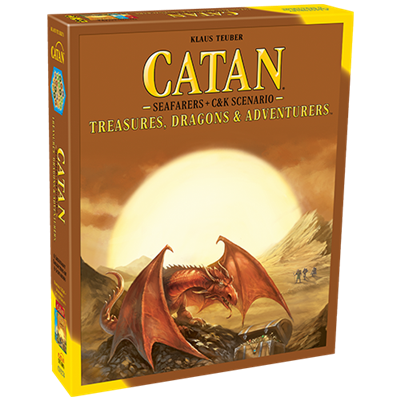 Game Catan Expansion: Treasures, Dragons & Adventures