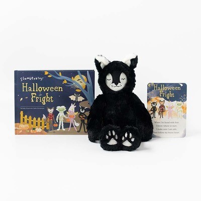 Slumberkin Halloween Limited Edition Black Cat Lynx & Bat Mini