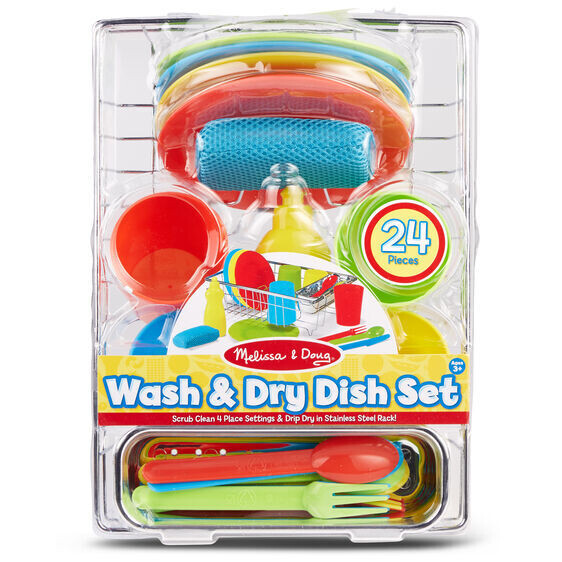 MD Let's Play House! Wash and Dry Dish Set