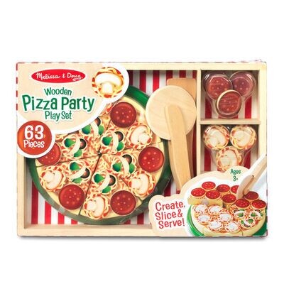 MD 0167 Wooden Pizza Party