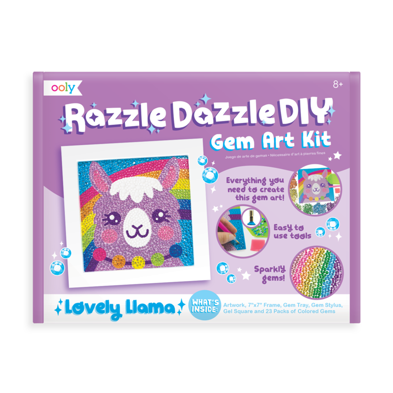 Ooly Razzle Dazzle DIY Gem Art Kit: Lovely Llama