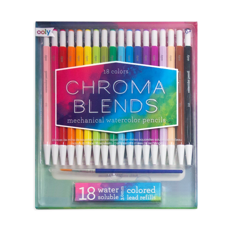 Ooly Chroma Blends Mechanical Watercolor Pencils Set of 18