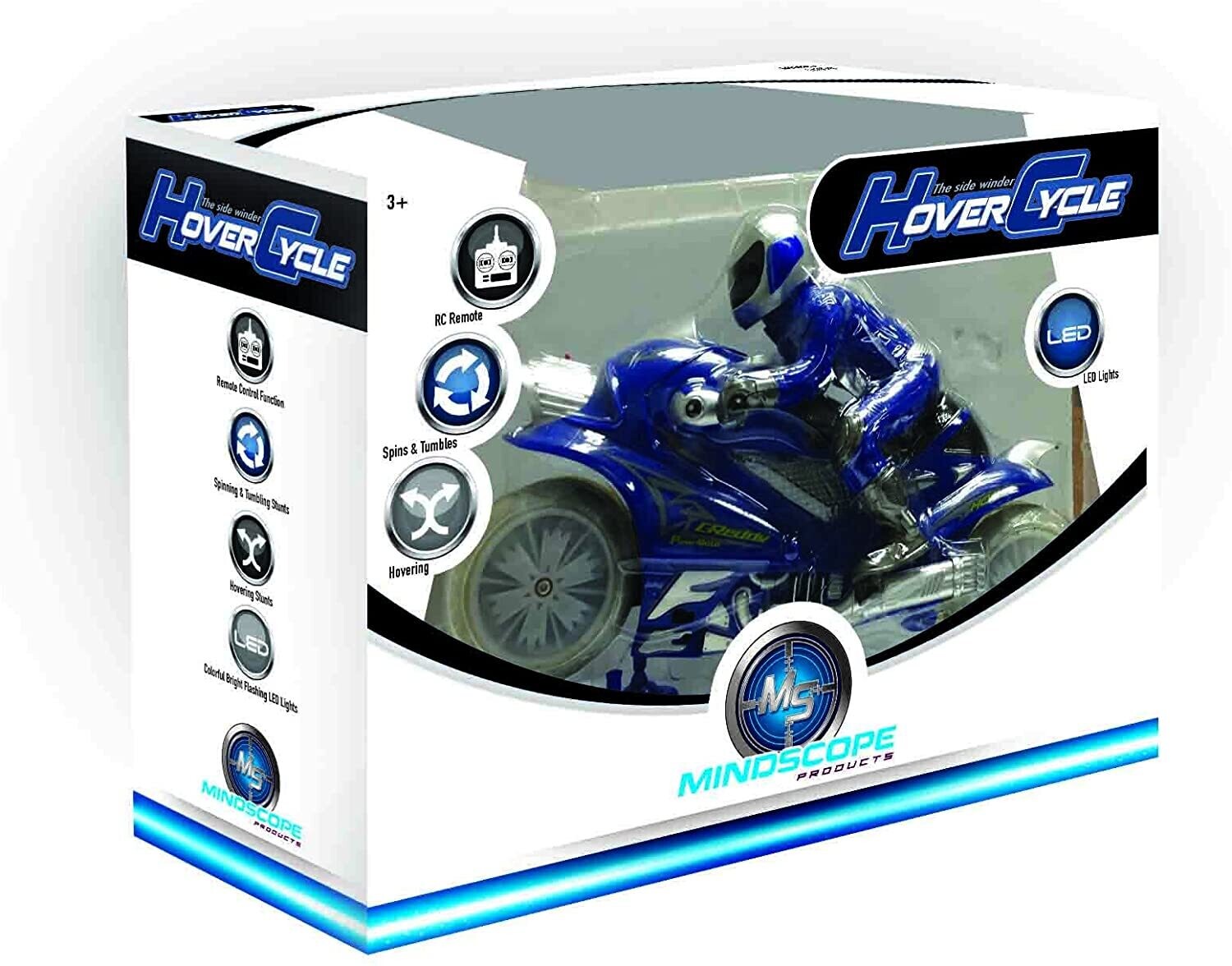 Hovercycle Blue RC Stunt Motorcycle