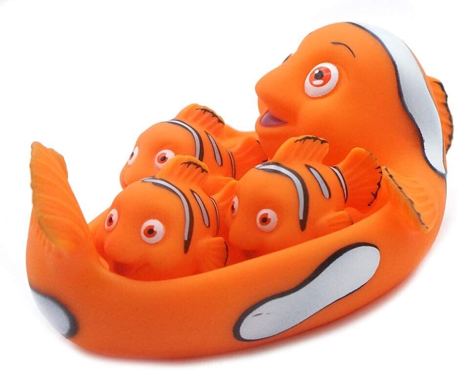 Clown Fish Family Bath Toy