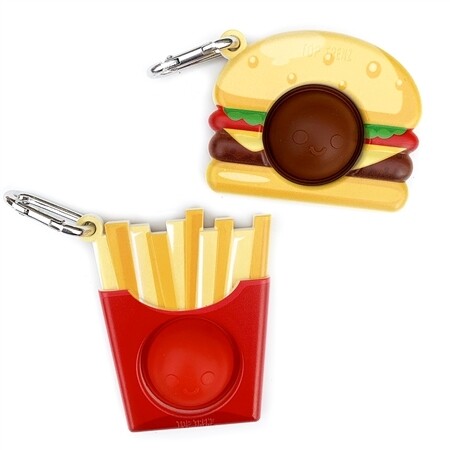 OMG Mega Pop BFF Edition Burger and Fries Keychain
