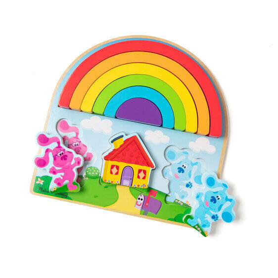 MD 33008 Blues Clues and You Wooden Rainbow Stacking Puzzle