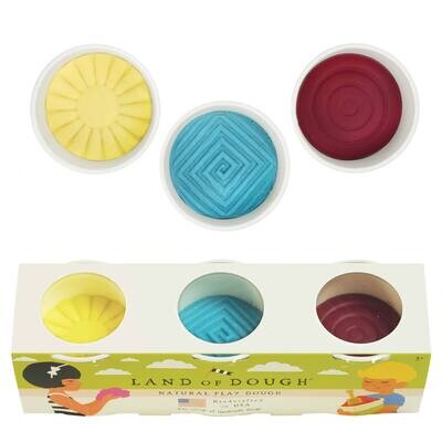 Land of Dough Primary 3 Count Small Cup Set
