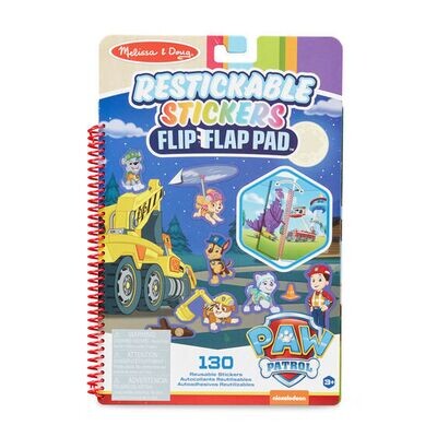 MD 33255 Paw Patrol Restickable Stickers Flip-Flap- Ultimate Rescue