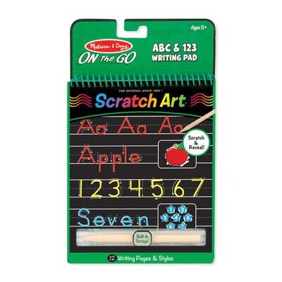 MD 30513 Scratch Art ABC & 123 Writing Pad