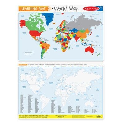 MD 5042 Learning Mat World Map