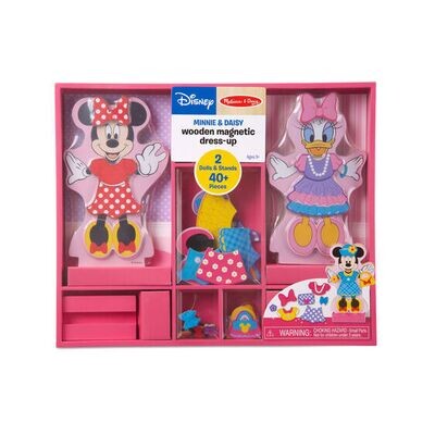 MD 5783 Minnie and Daisy Wooden Magnetic Dress-Up