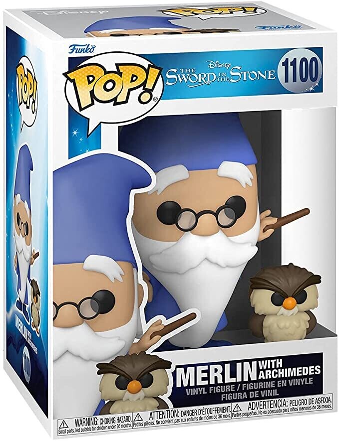 Funko Pop Vinyl Sword in the Stone Merlin with Archimedes