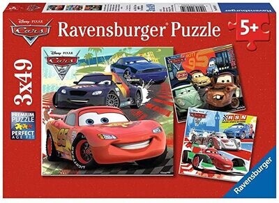 9281 Cars Worldwide Racing Fun 3x49 pc Puzzle