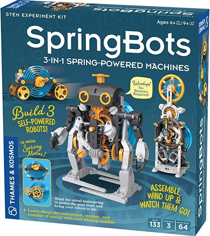 SpringBots 3 in 1 Spring Powered Machines