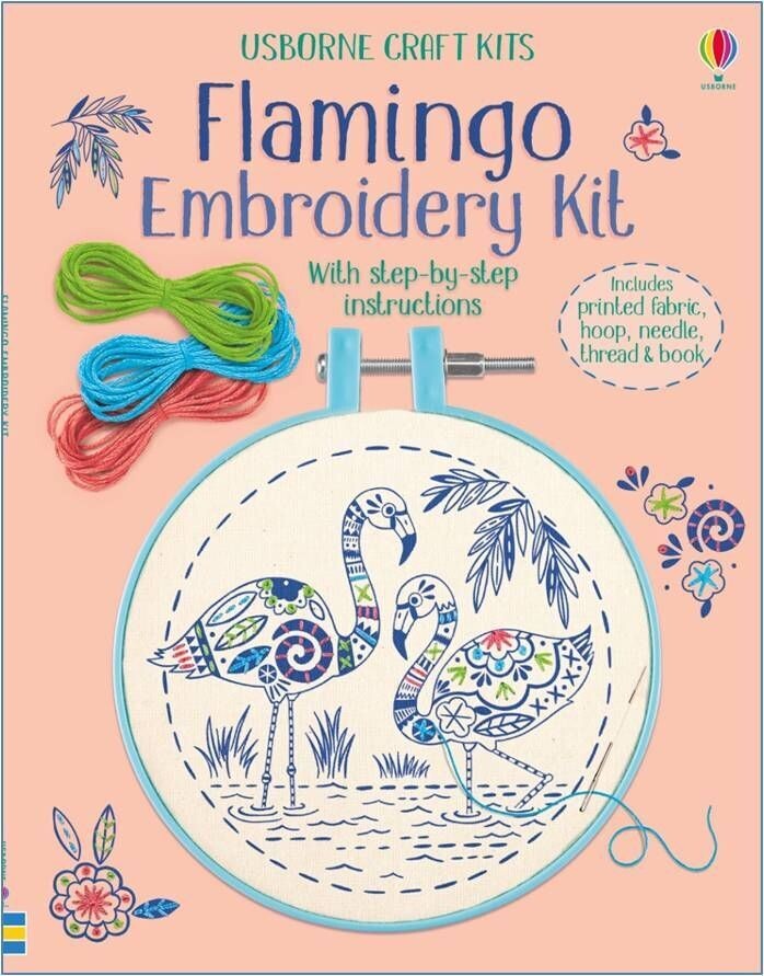 Usborne Embroidery Kit Flamingo