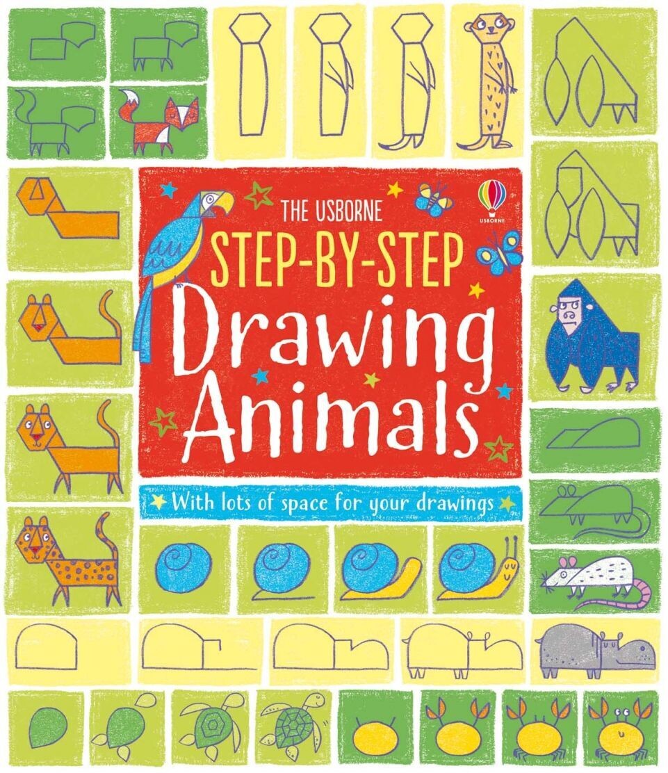 Usborne Step-by-Step Drawing Animals Book