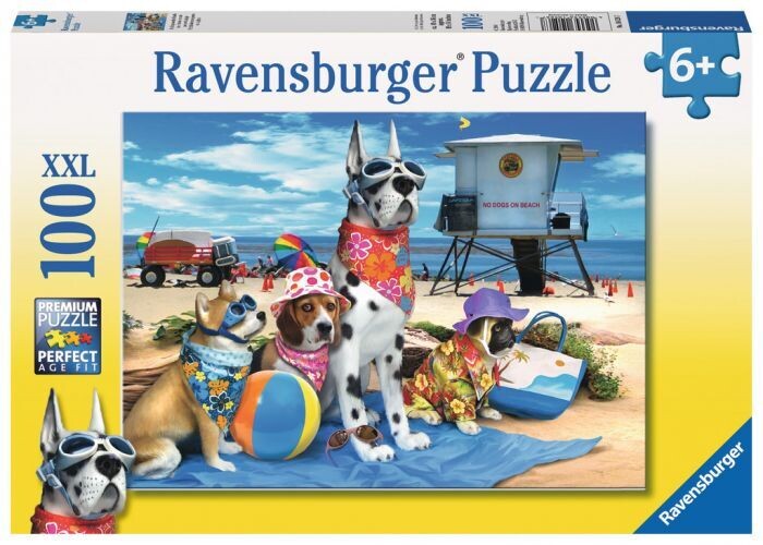10526 No Dogs at the Beach 100 pc Puzzle