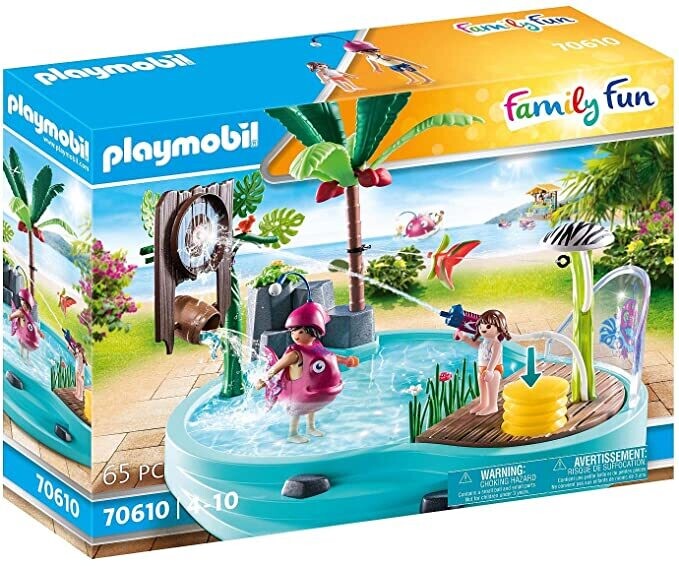 Playmobil 70610 Small Pool with Water Sprayer 