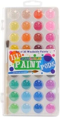 Ooly Lil' Paint Pods Watercolor Paint Set of 36