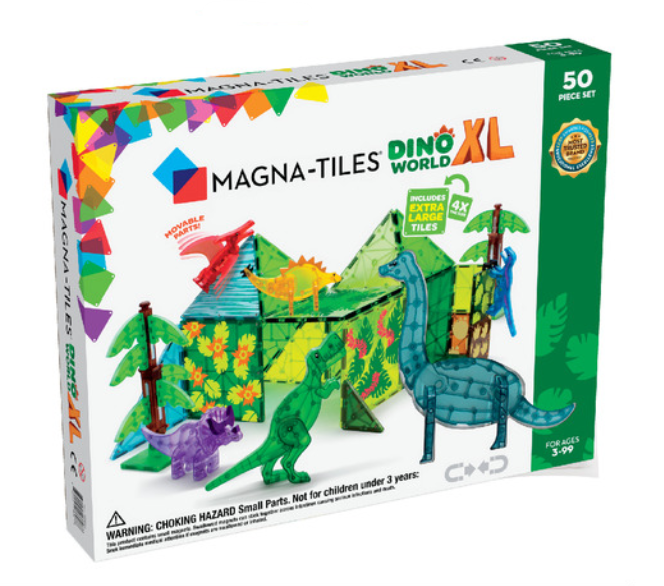 Magna Tiles Dino World XL 50 Piece Set