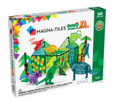 Magna Tiles Dino World XL 50 Piece Set