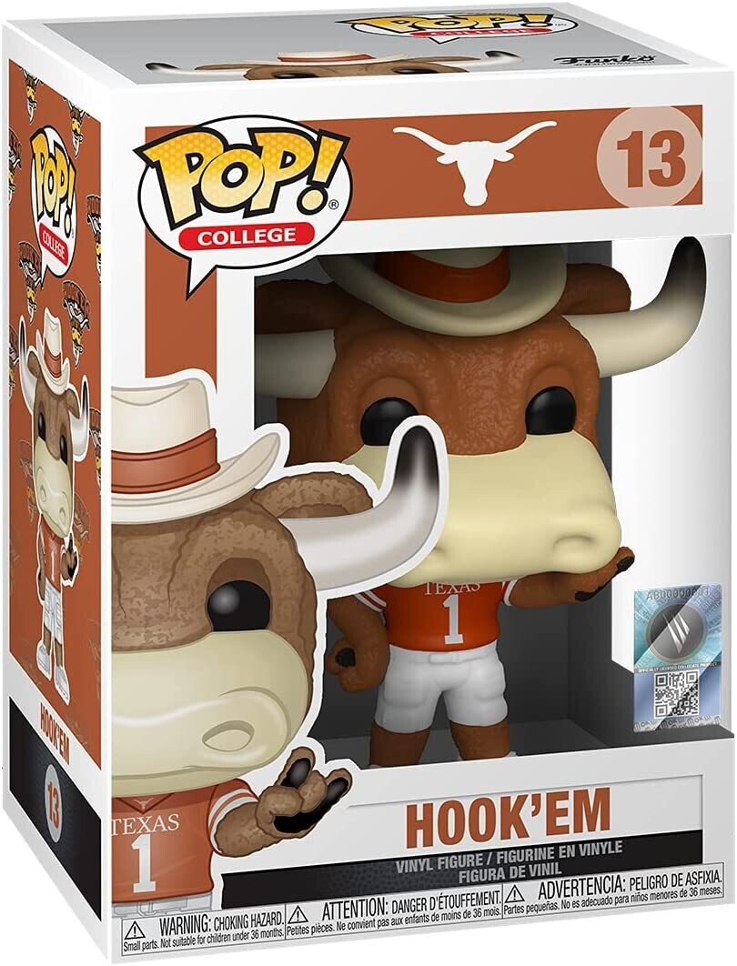 Funko 13 University of Texas Hook Em Pop Vinyl