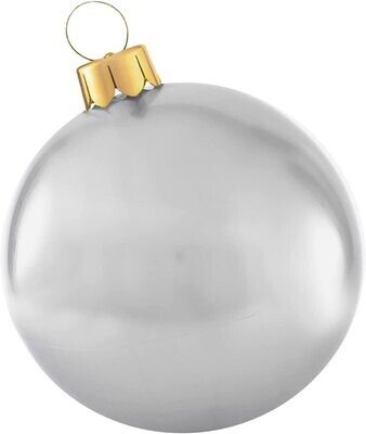 Holiball 30" Silver Inflatable Ornament