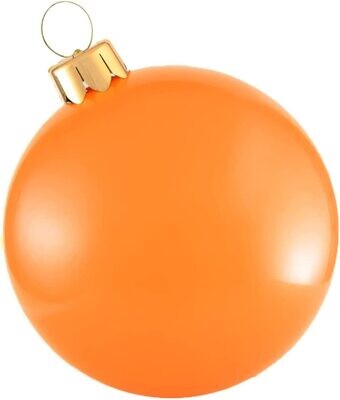 Holiball 30" Orange Inflatable Ornament
