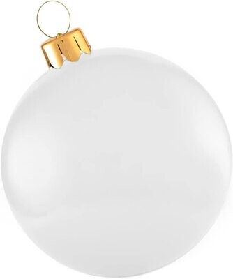 Holiball 18" White Inflatable Ornament