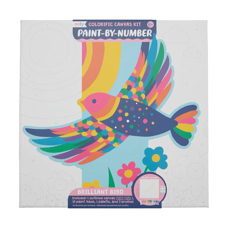 Colorific Canvas Paint by Number Brilliant Bird