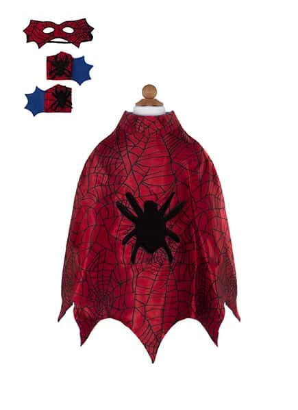 GP Spider Cape with Mask & Wristbands, Size 3-4