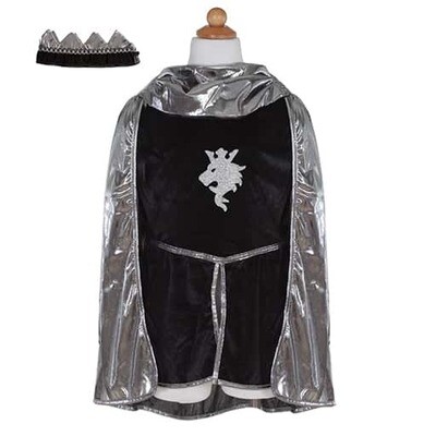 GP Silver Knight With Tunic, Cape & Crown, Size 5-6