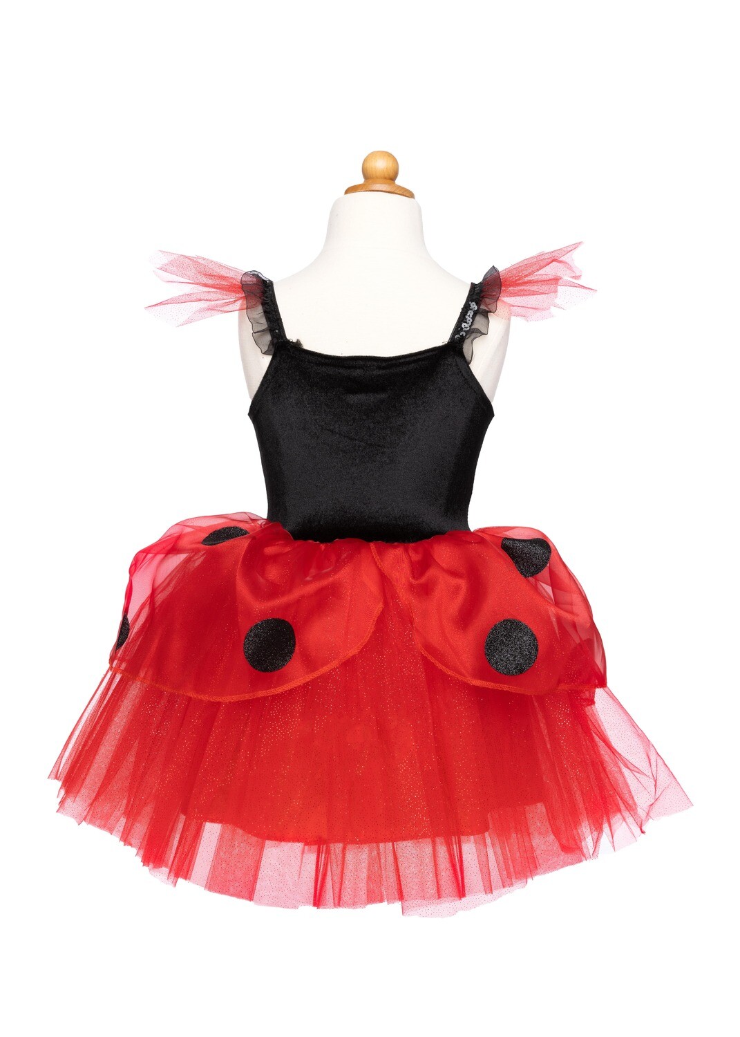 GP Ladybug Dress & Headband, Red/Black, Size 3-4