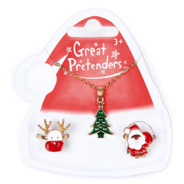 GP Christmas Tree Necklace with 2 Rings