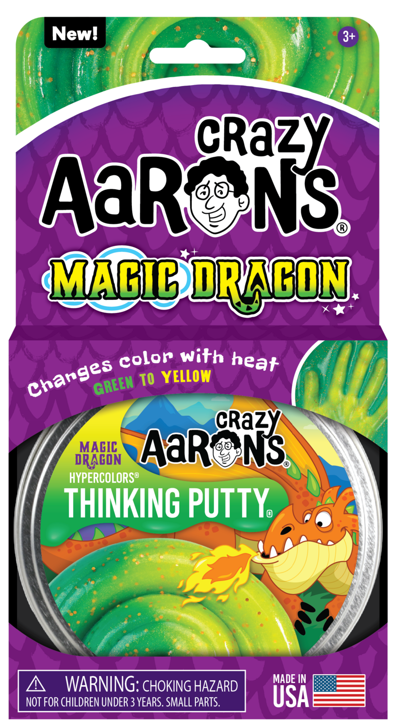 Crazy Aaron's Magic Dragon 4" Thinking Putty Tin
