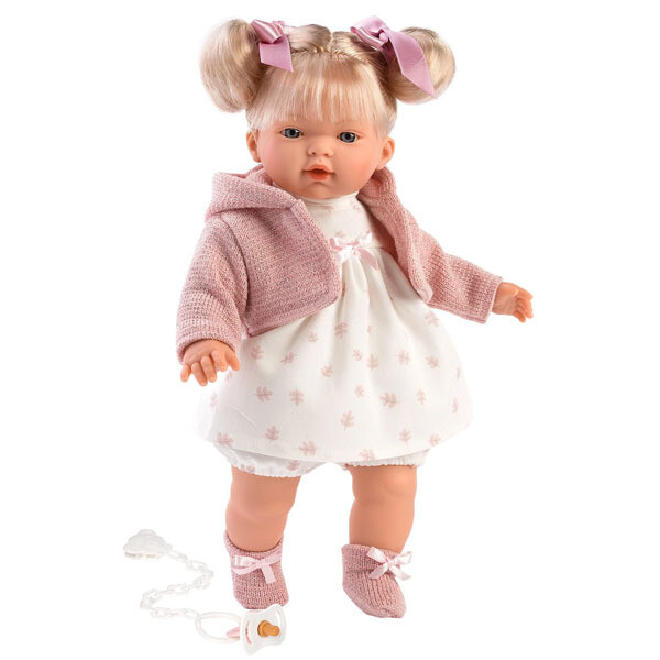 Llorens 33114 Kaitlin 13" Soft Body Crying Baby Doll