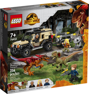 Lego 76951 Jurassic World Pyroraptor & Dilophosaurus Transport