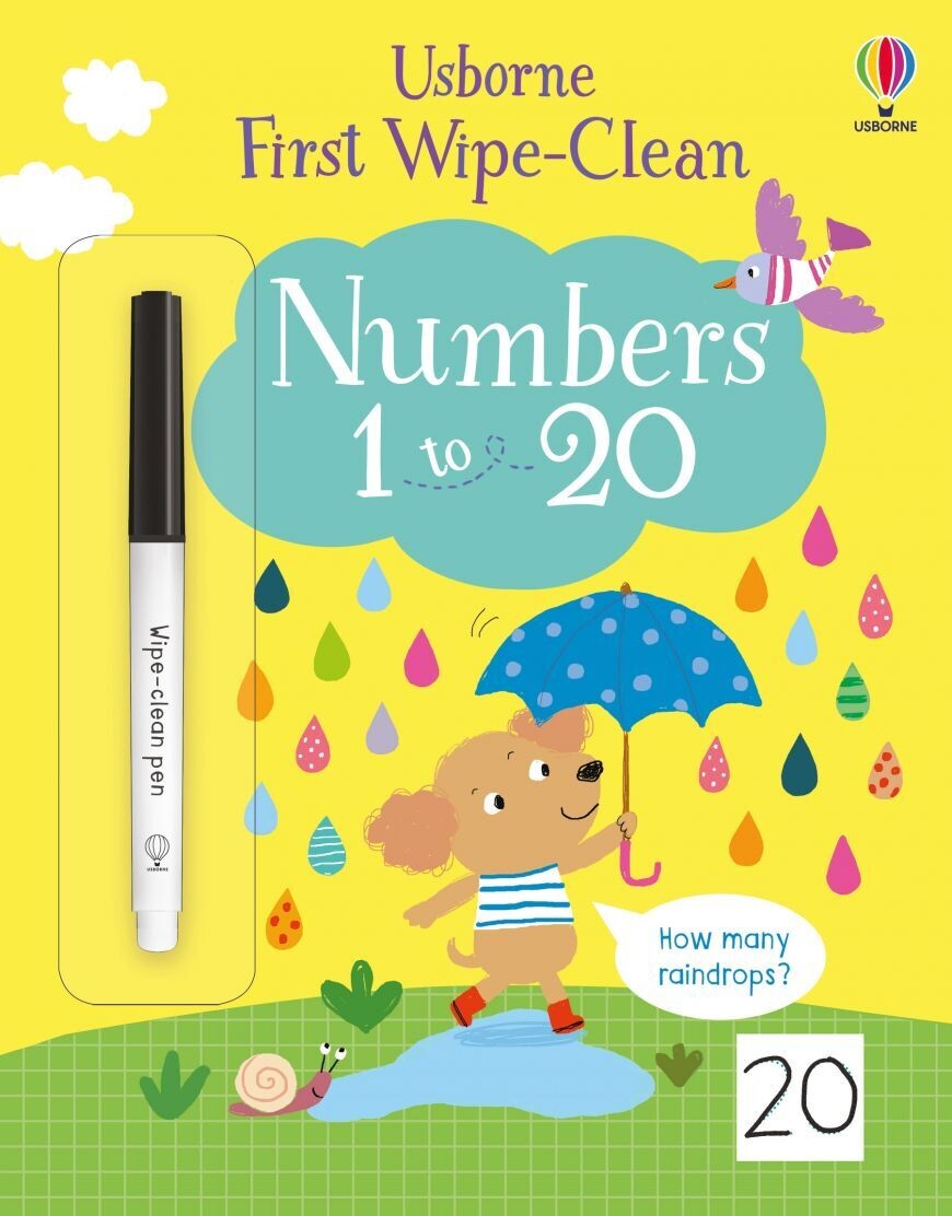 Usborne First Wipe-Clean Numbers 1-20