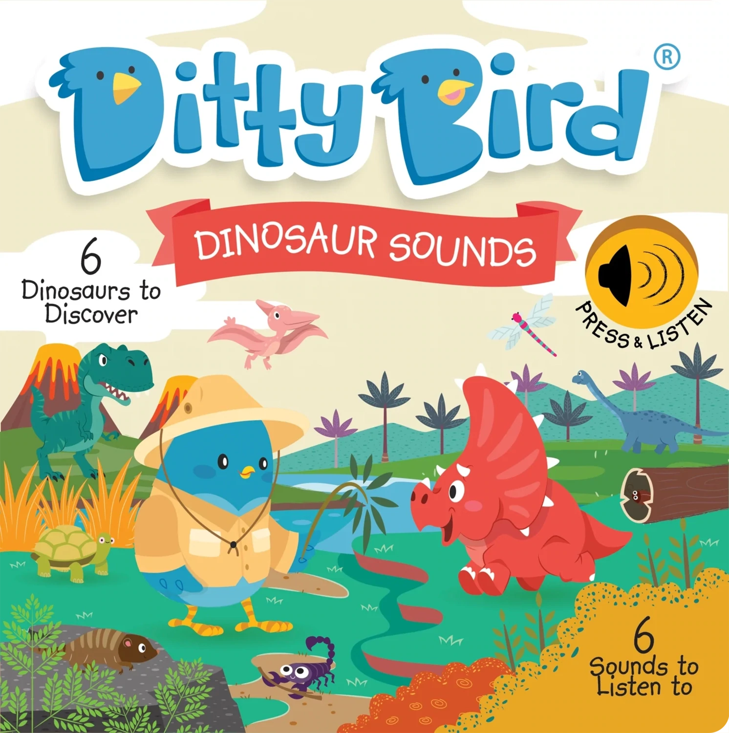 DITTY BIRD Sound Book: Dinosaur sounds
