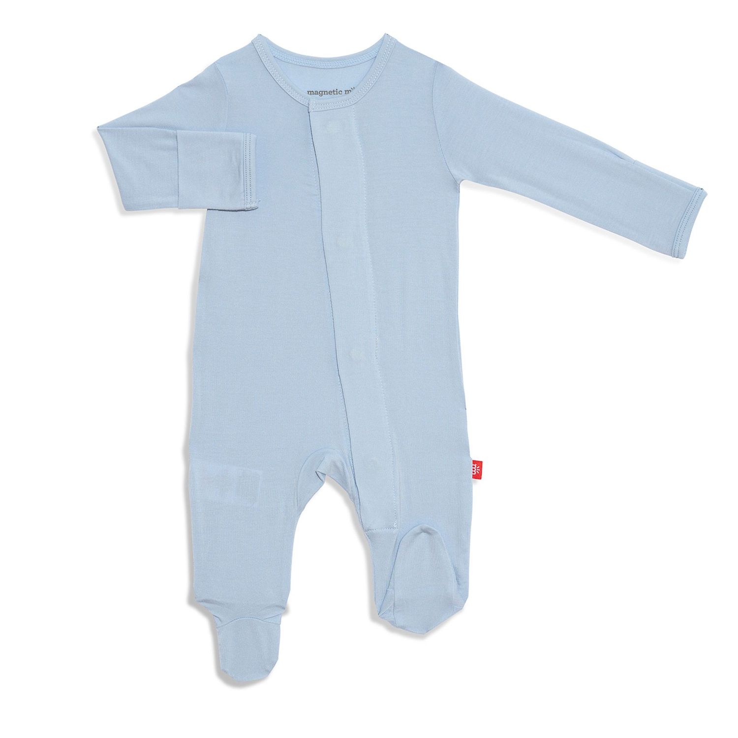 Magnetic Me Baby Blue Modal Magnetic Footie 0-3M