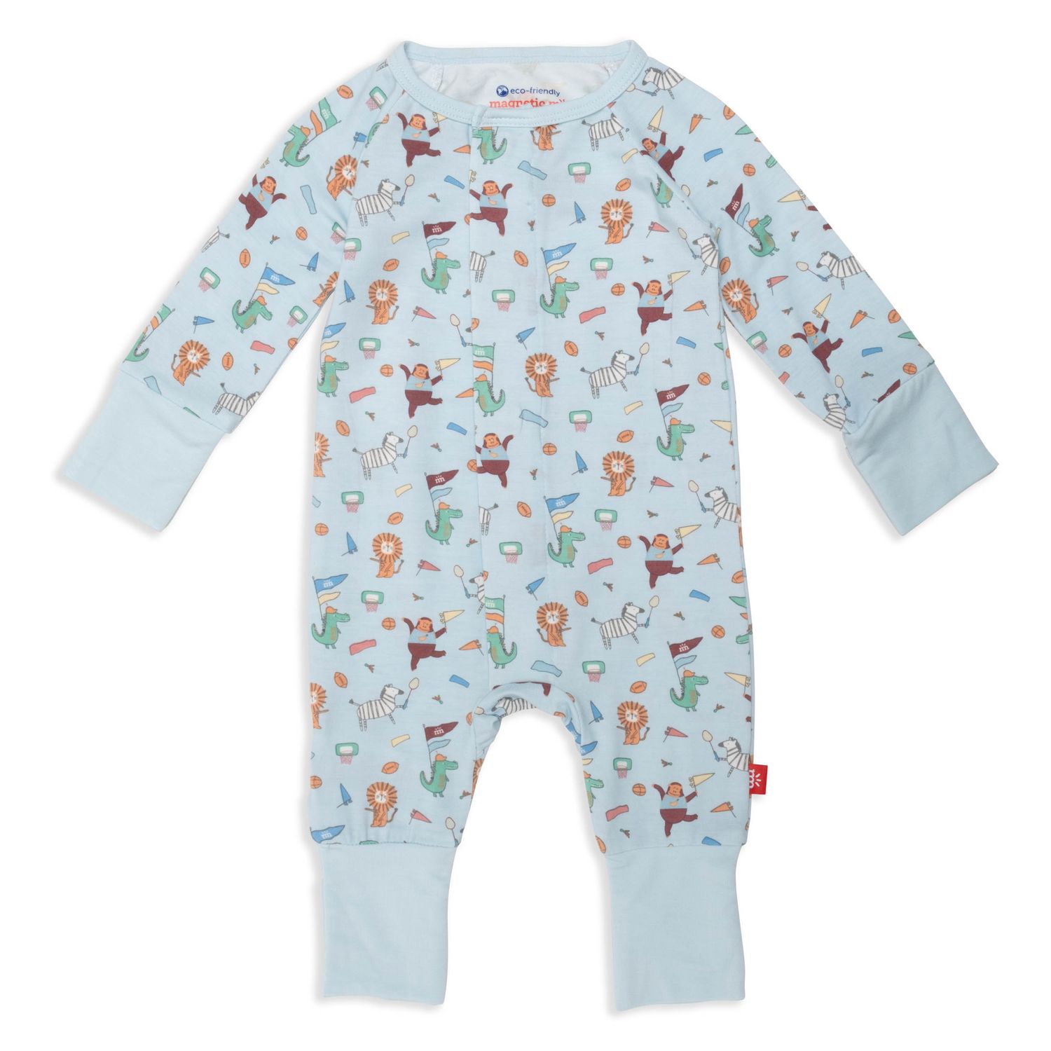 Magnetic Me I Like Big Punts And I Cannot Lie Coverall 3-6M