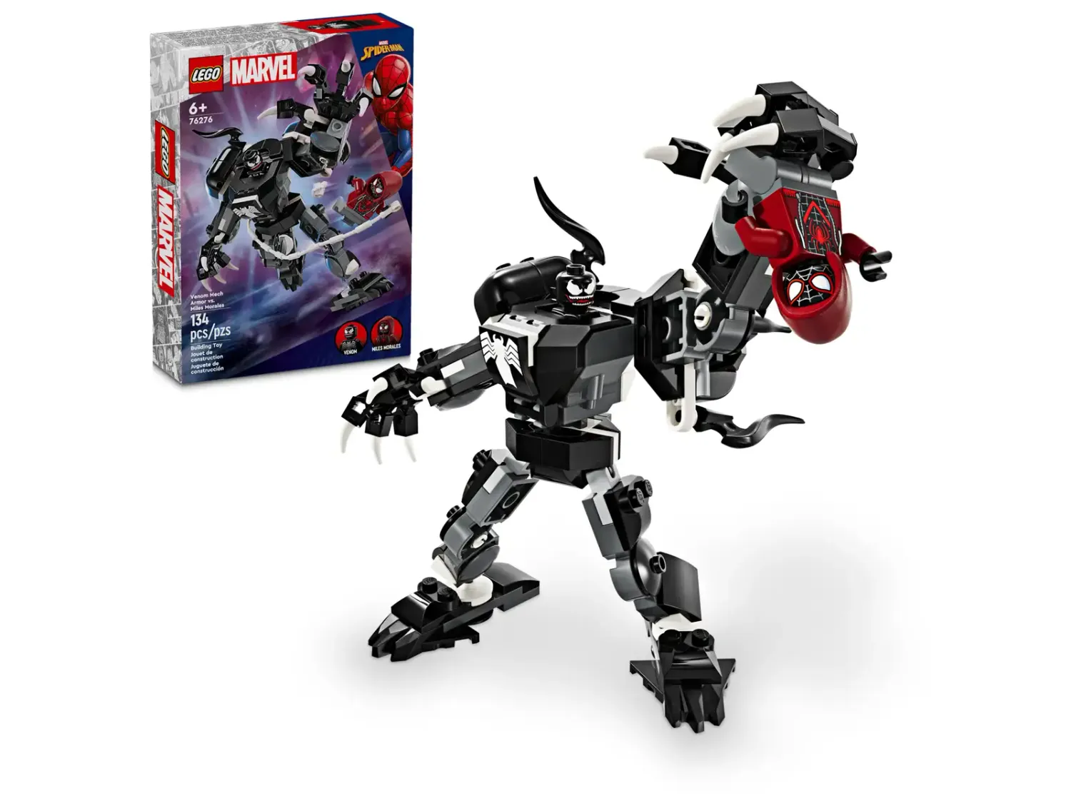 Lego 76276 Marvel Venom Mech  Armor vs. Miles Morales