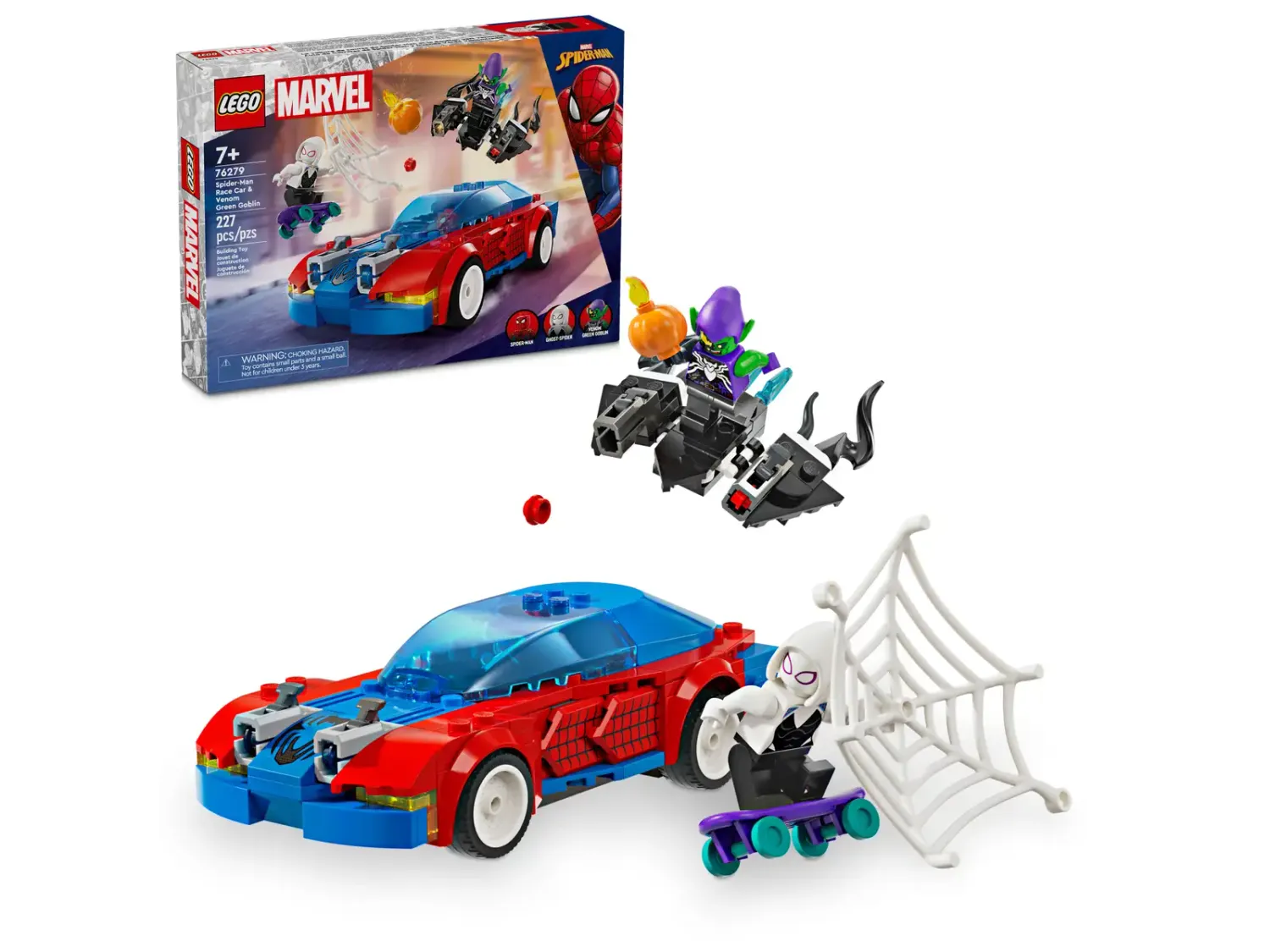 LEGO 76279 MARVEL SPIDER-MAN RACE CAR &amp; VENOM GREEN GOBLIN