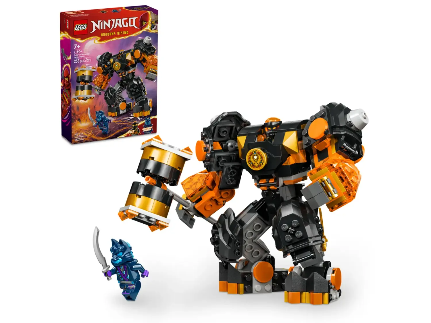 Lego Ninjago 71806 Cole&#39;s Elemental Earth Mech