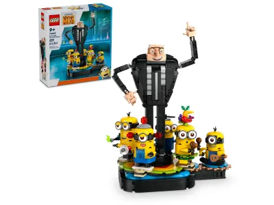 LEGO 75582 BRICK-BUILT GRU AND MINIONS