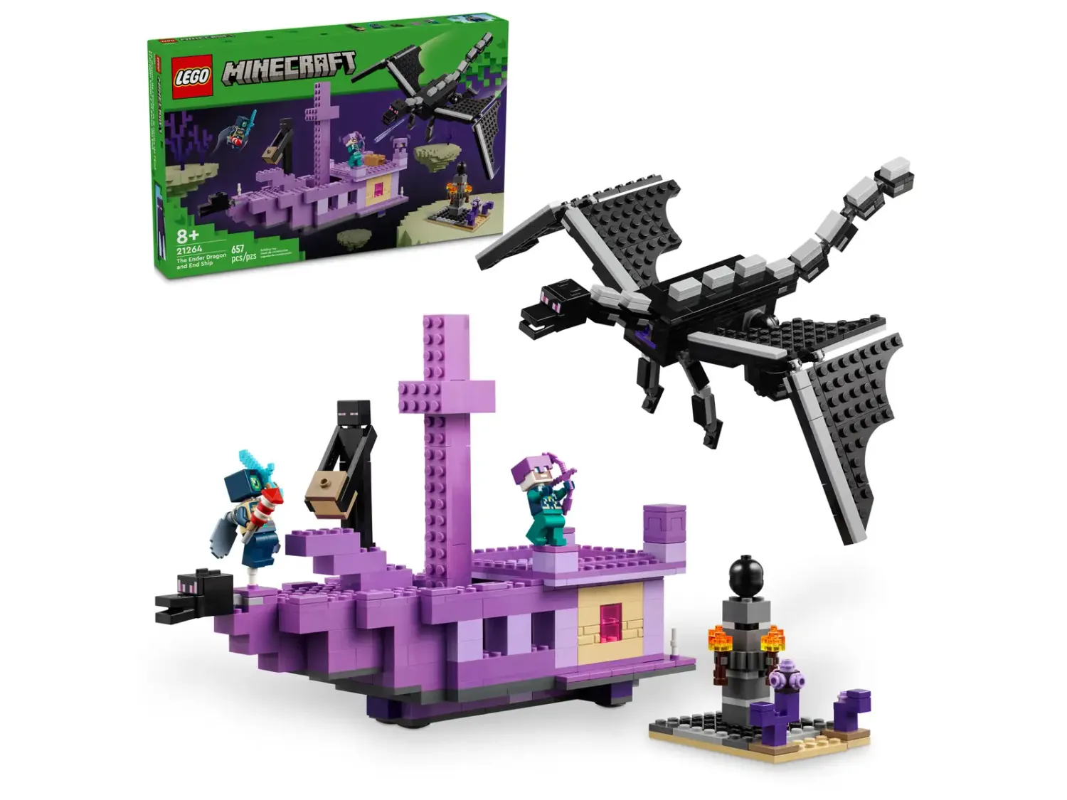 Lego 21264 Minecraft The Ender Dragon and End Ship