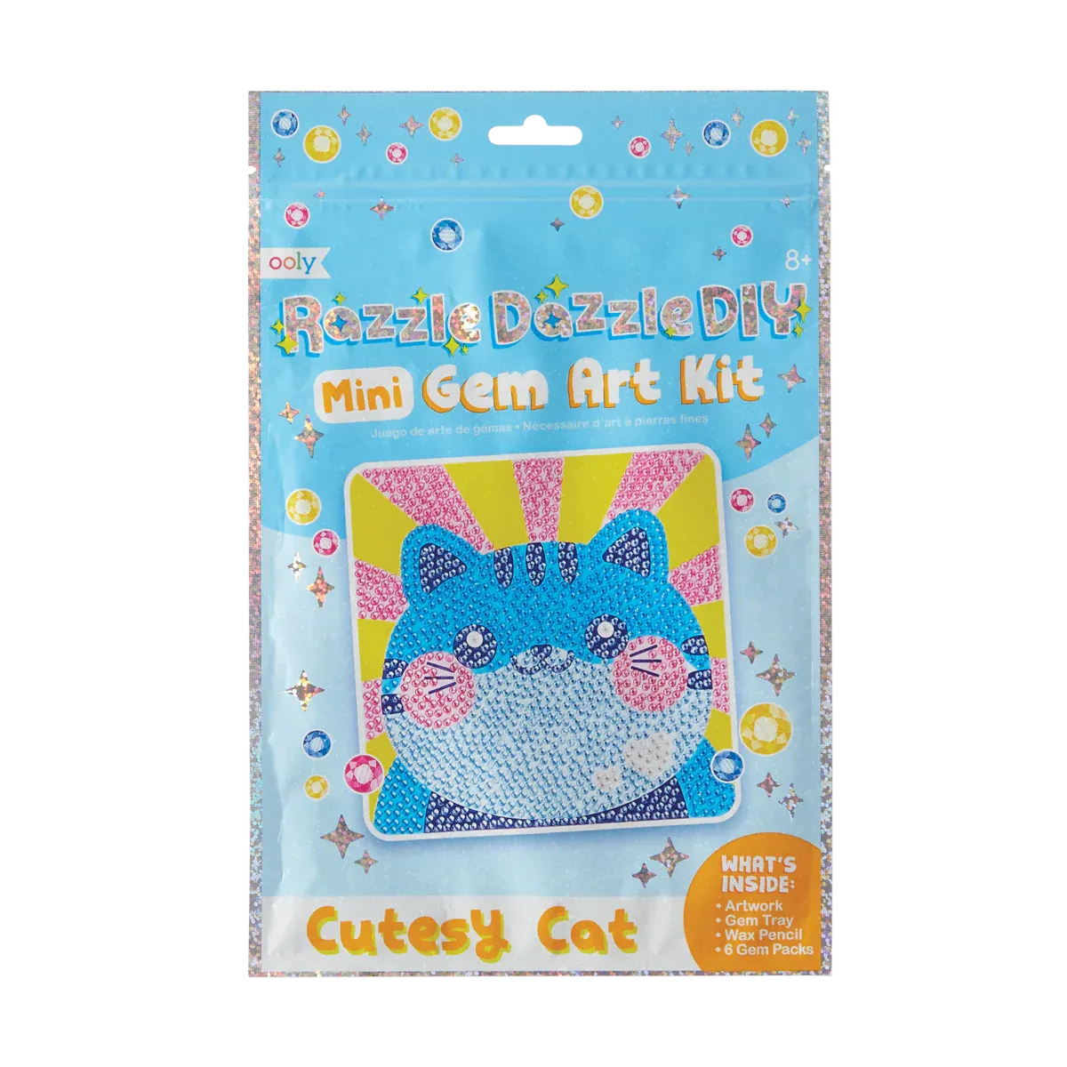 Ooly Razzle Dazzle DIY Gem Art Kit: Cutesy Cat