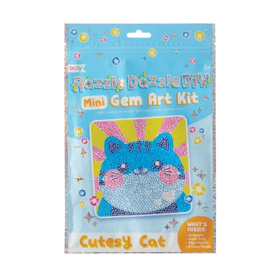 Ooly Razzle Dazzle DIY Gem Art Kit: Cutesy Cat