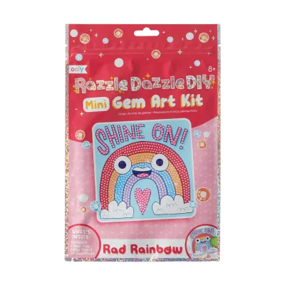 Ooly Razzle Dazzle DIY Mini Gem Art Kit Rad Rainbow