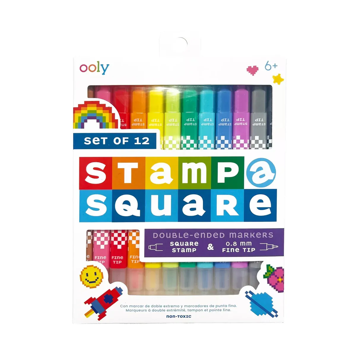 Ooly Stamp-A-Square: Double-Ended Markers